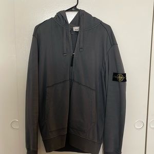 STONE ISLAND zipper hoodie